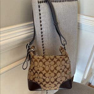 Coach Signature Patterned Shoulder Bag